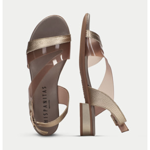 Sandalia Plana Lena Oro 2,5 cm