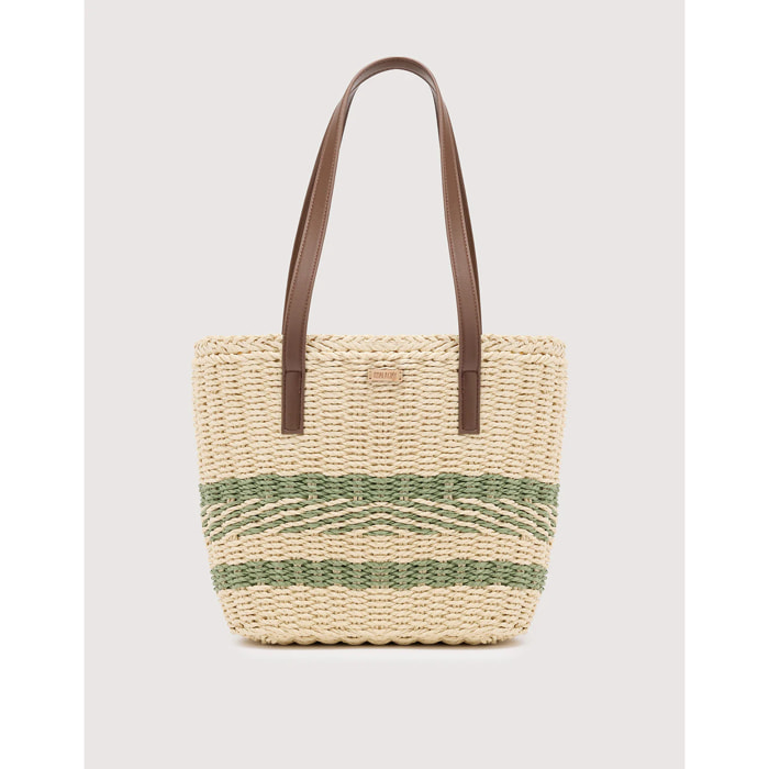 Bolso Capazo Trenzado Natural - Hyla