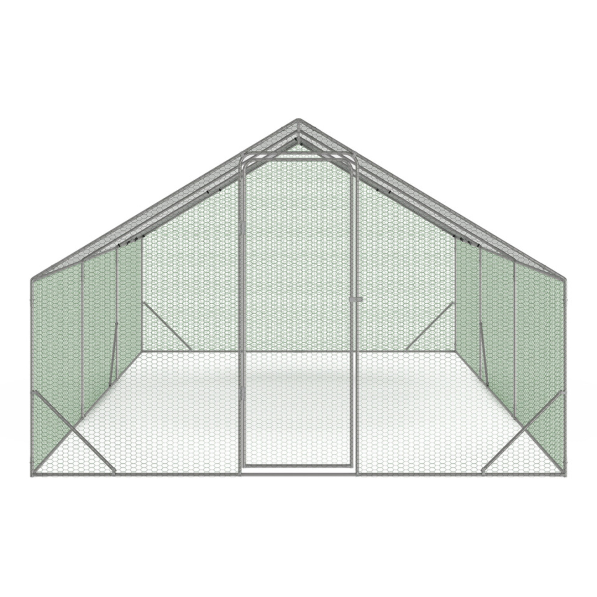 Enclos grillagé pour poules 18m² - 3x6m