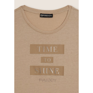 T-shirt da donna con grafica e slogan motivazionale
