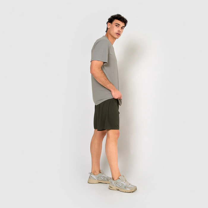 Pantalón corto deportivo técnico hombre liso