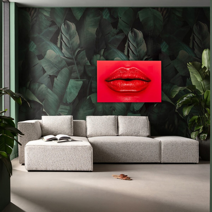 Tableau en verre lèvres 120x80cm Kare Design