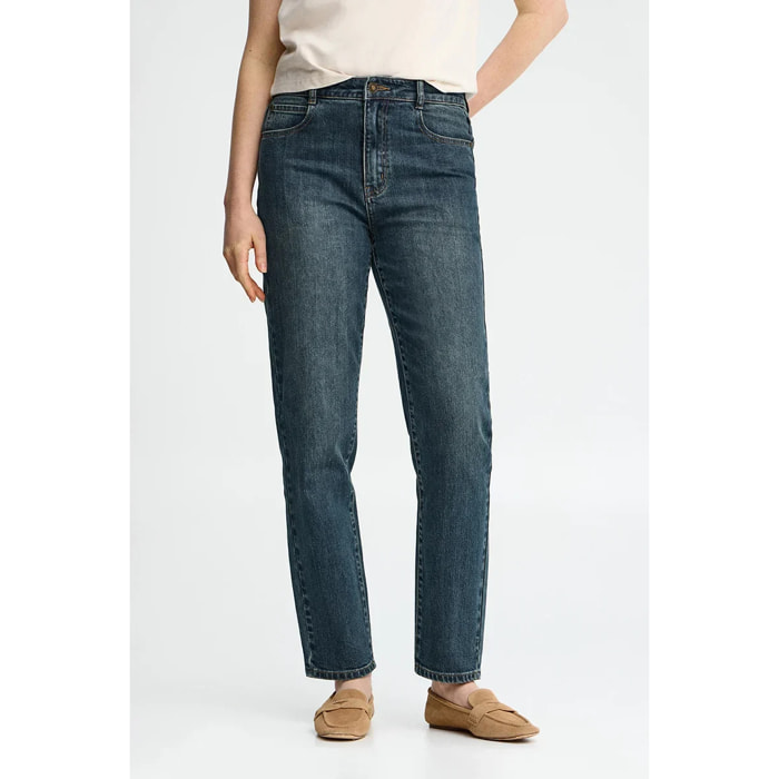 Pantalón vaquero azul medio de corte slim Polo Club