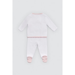 Set di primi vestitini rosa per neonato