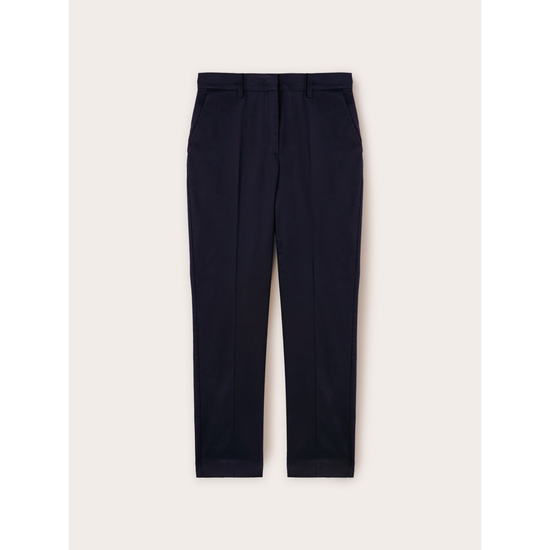 Motivi - Pantaloni regular in cotone - Blu