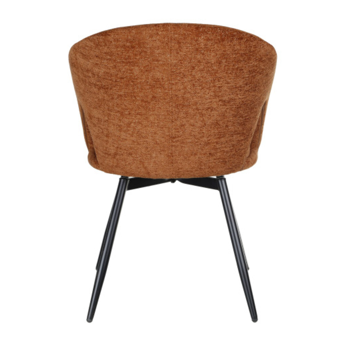 Chaise rotative 180° en tissu doux avec accoudoirs - AMBRE