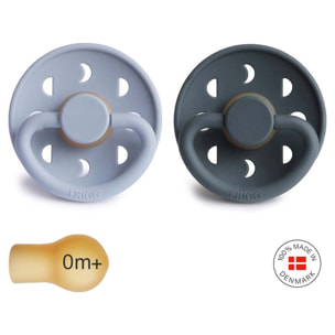 Frigg Pack 2 Chupetes Block Latex Moon Phase