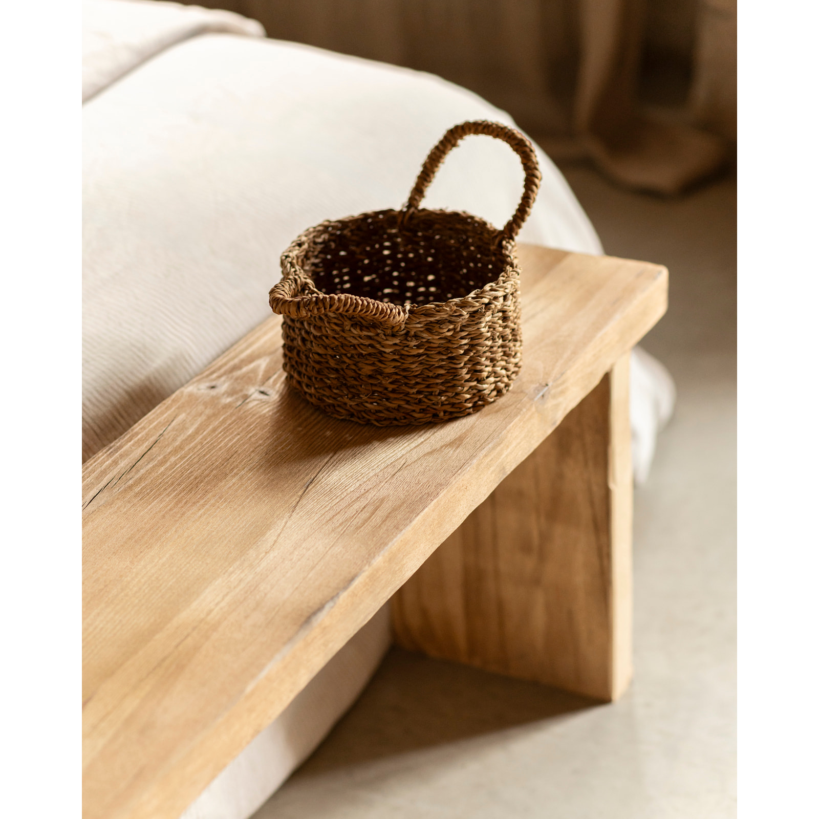 Banco rústico de madera maciza de 109x45cm Alto: 45 Largo: 109 Ancho: 29