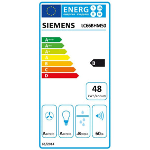 Hotte décorative murale SIEMENS LC66BHM50