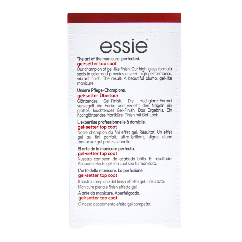 Essie Gel-Setter Top coat effet gel longue tenue 13,5 ml