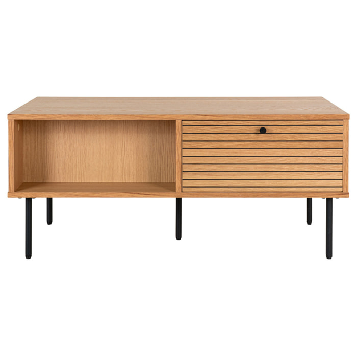 Tolga - table basse - chêne - 100 cm - Bois