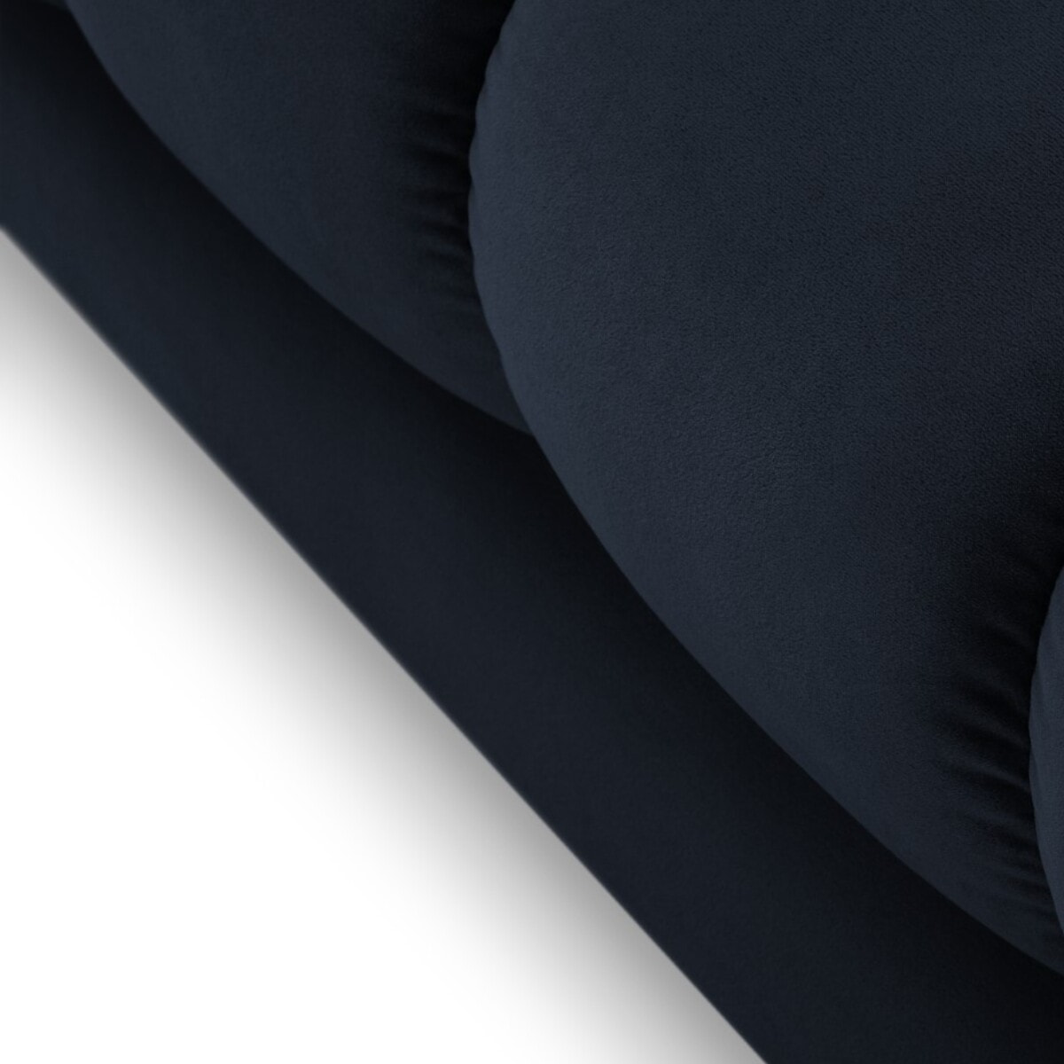 Méridienne gauche "Bali" en velours bleu foncé