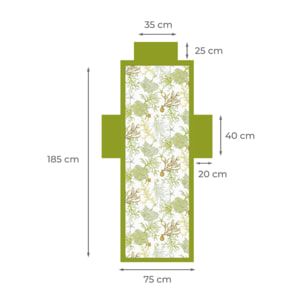 Telo Mare Lettino In Microfibra Disegno Coralli
