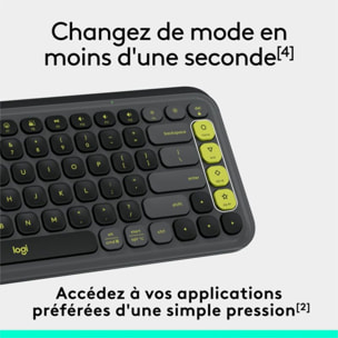 Clavier sans fil LOGITECH Pop Icon Graphite