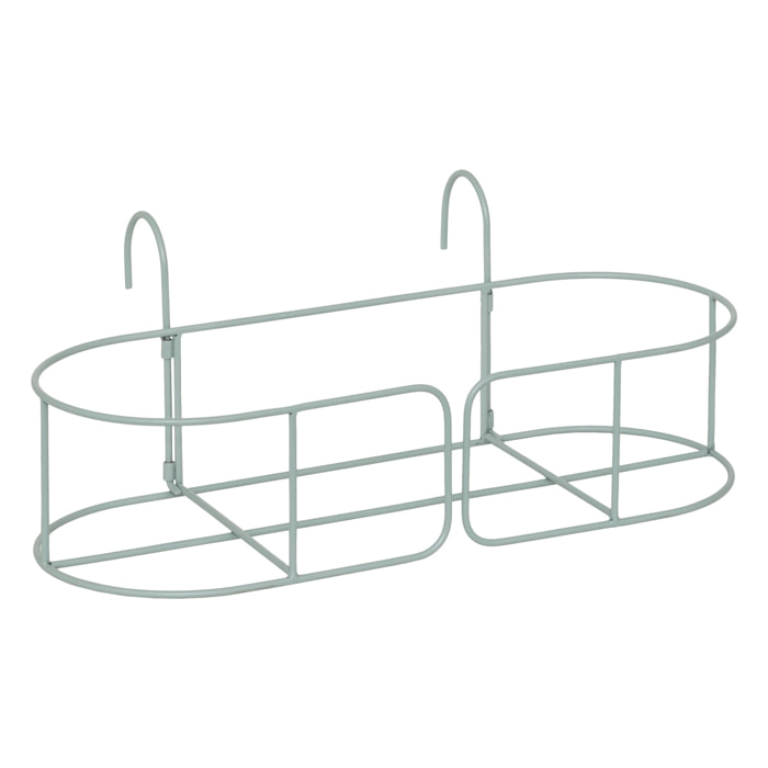 Jardinera Aze 47 x 18 x 20,5 cm metal verde celadón