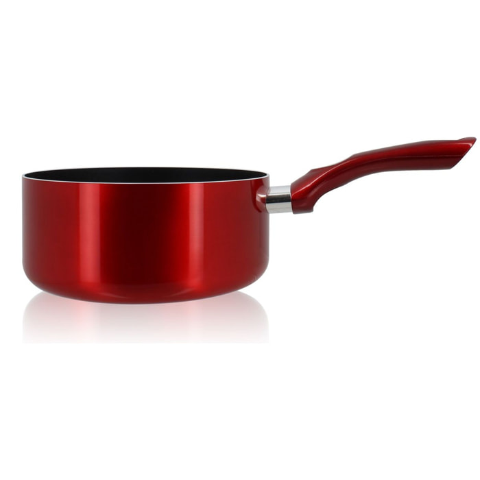 Casserole antiadhésive en aluminium 20cm - tous feux CERISE