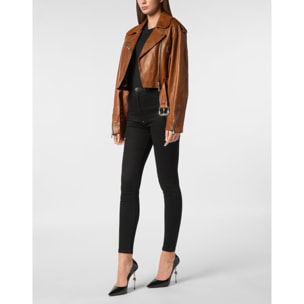 PHILIPP PLEIN Leather Biker