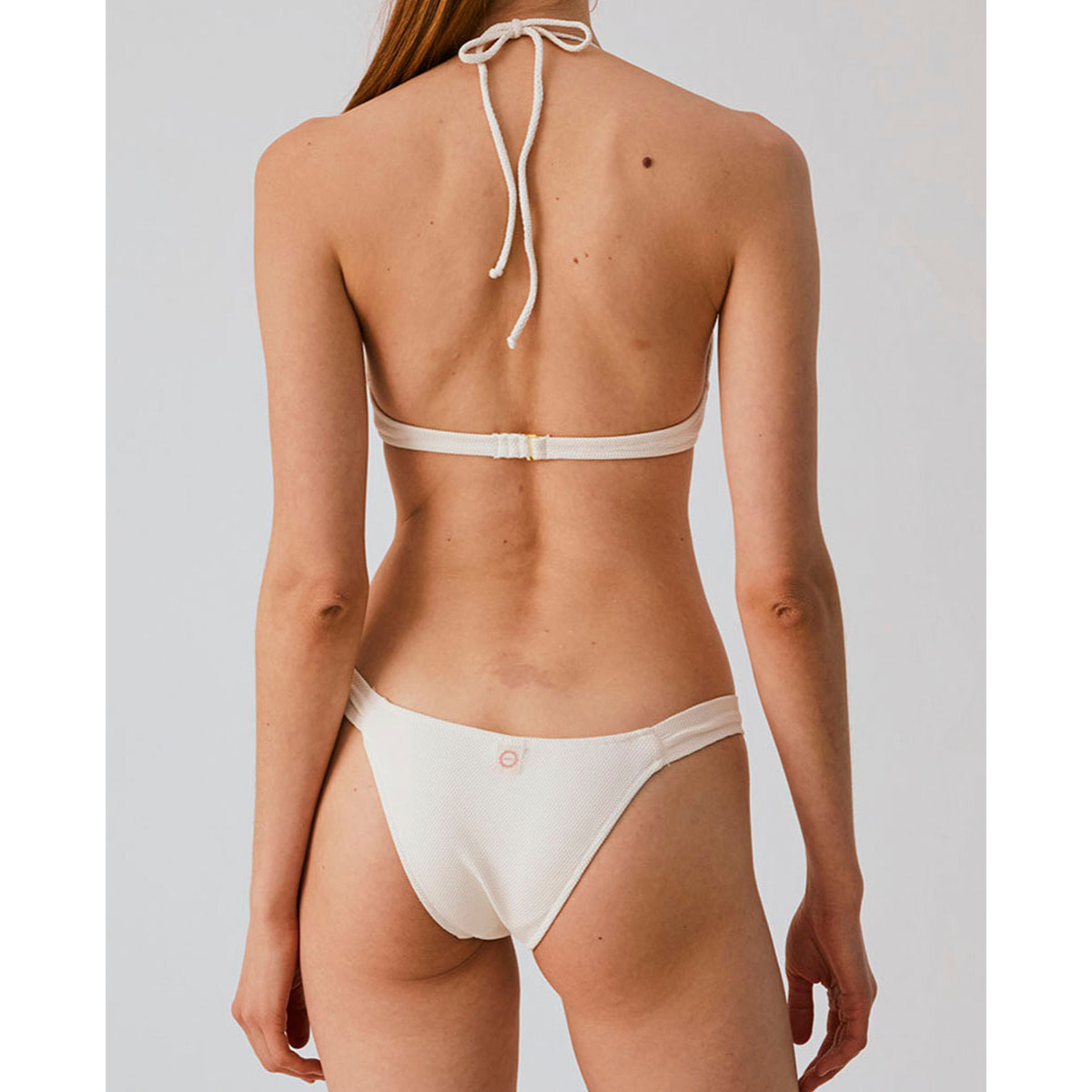 Braga de bikini semibrasileña en tejido piqué