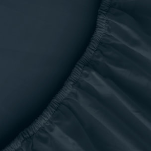 Drap de dessous uni marin
