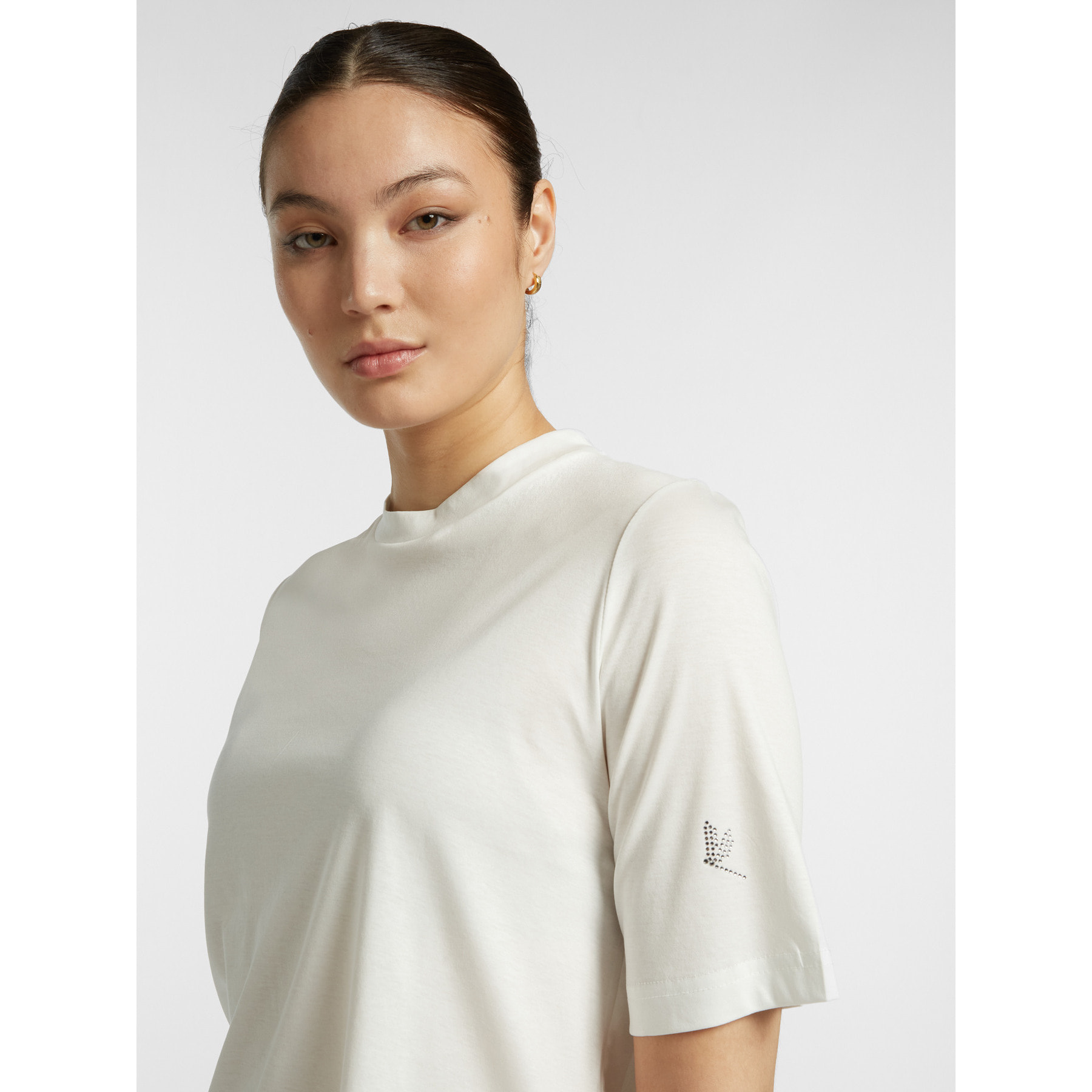 Elena Mirò - Camiseta con libélula - Blanco