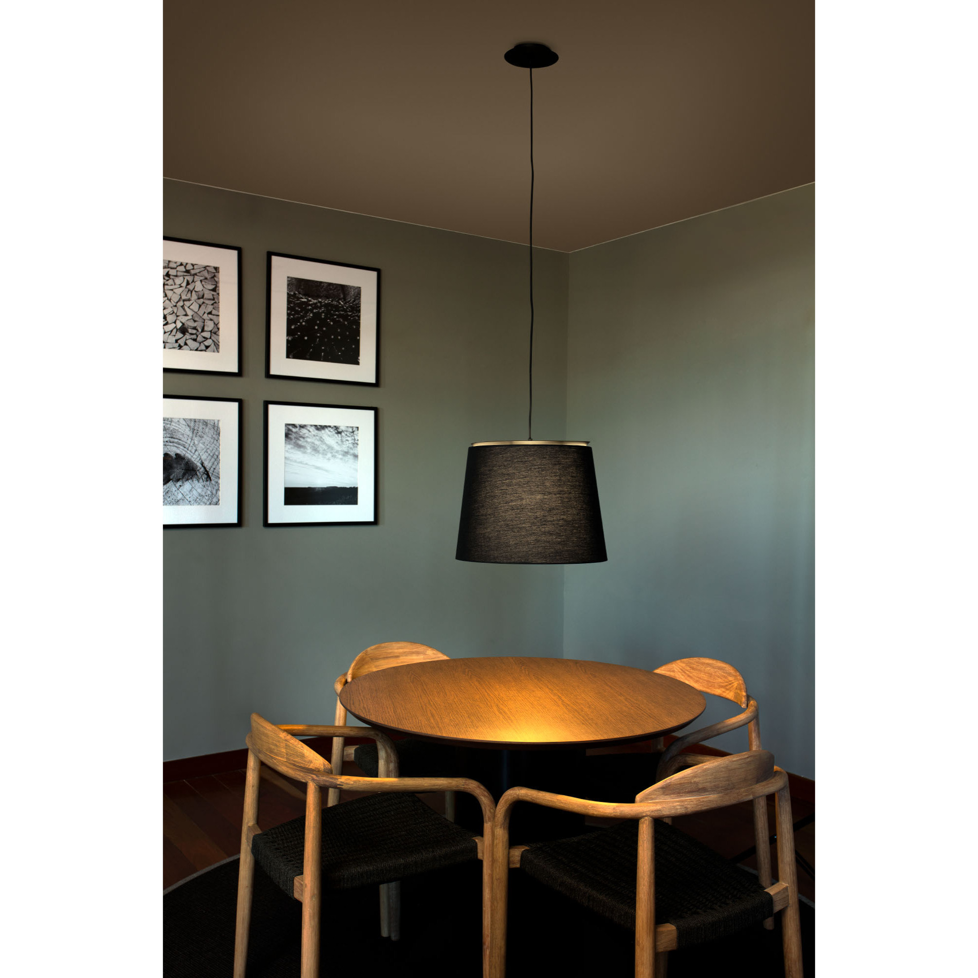 SAVOY Lampe suspension noir/noir