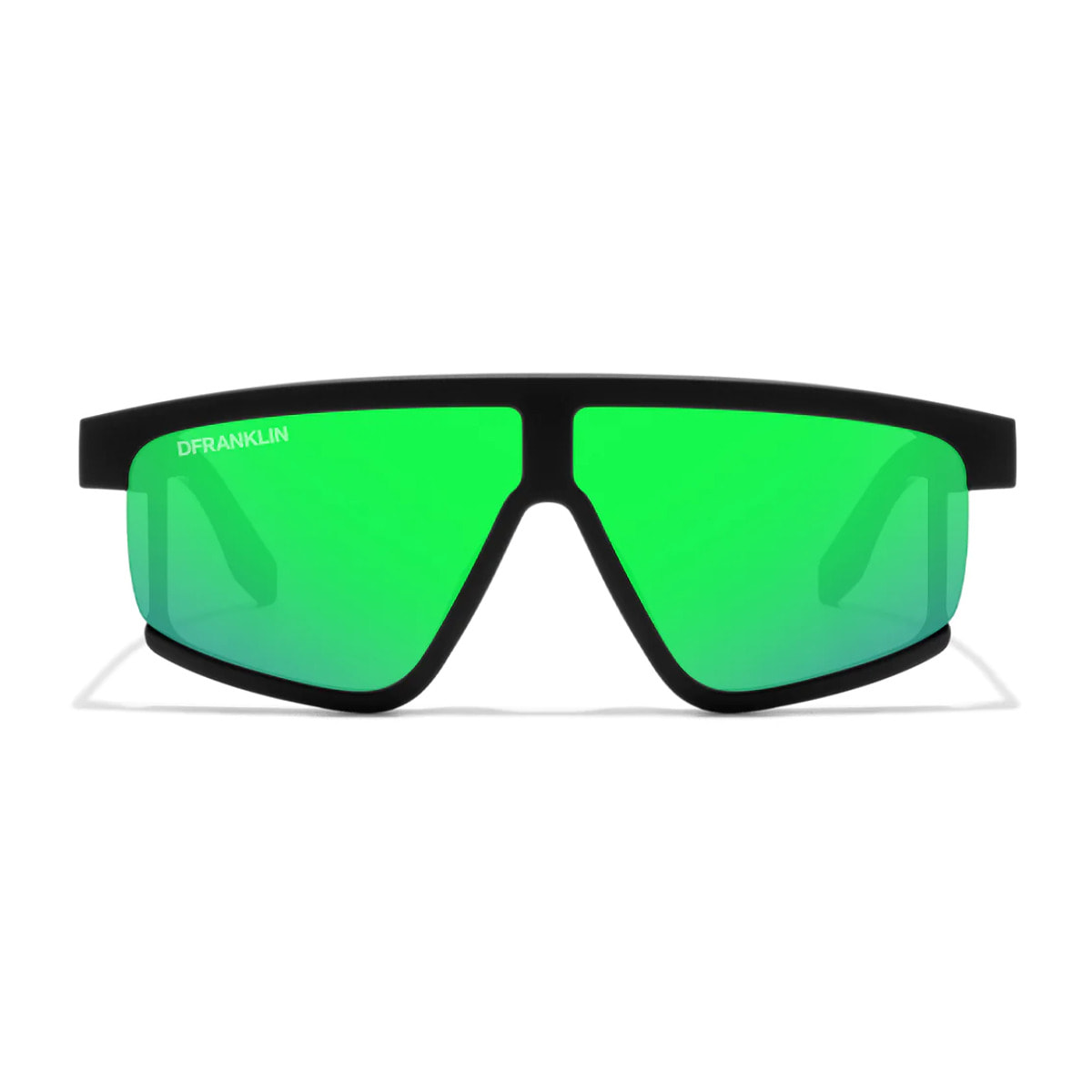 Gafas de Sol Alpha Matt Black / Green D.Franklin