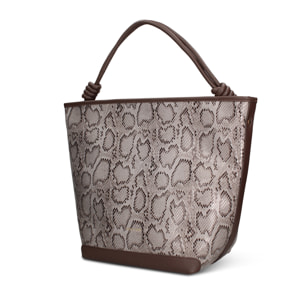 Borsa a mano da donna - Modello Astrea Lux - Pelle vegana PU - 39.0 x 23.0 x 17.0 cm