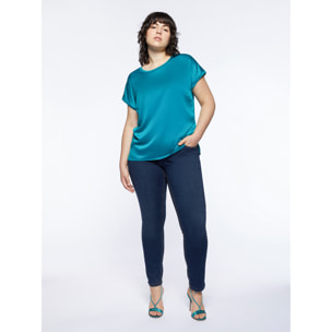 Fiorella Rubino - Jeans skinny push up modello Giada - Blu