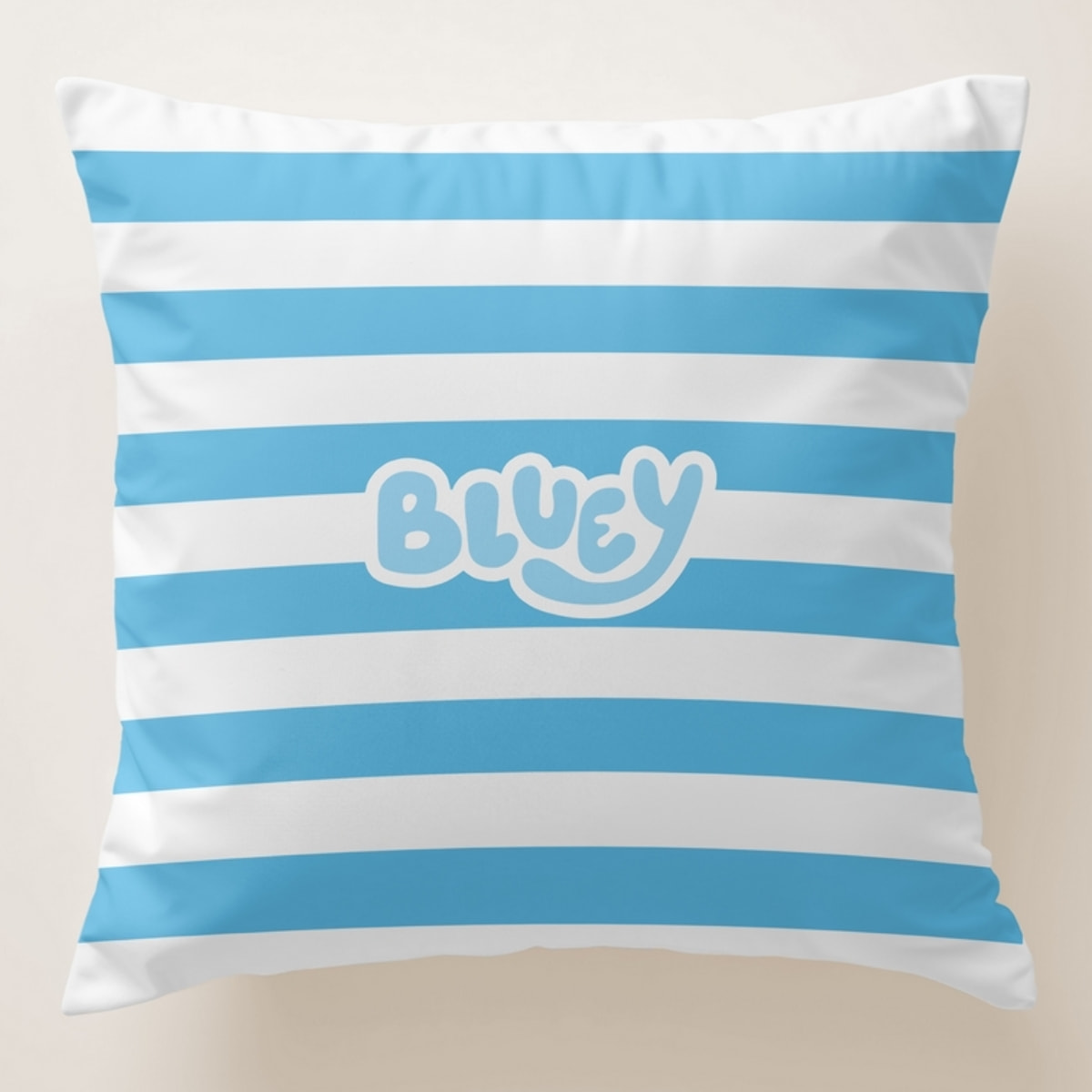 Funda cojin BLUEY con relleno 45x45 .