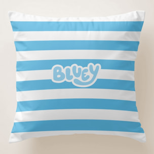 Funda cojin BLUEY con relleno 45x45 .