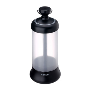 Lanterne portable LED de voyage noir Herzberg HG5049-BLK