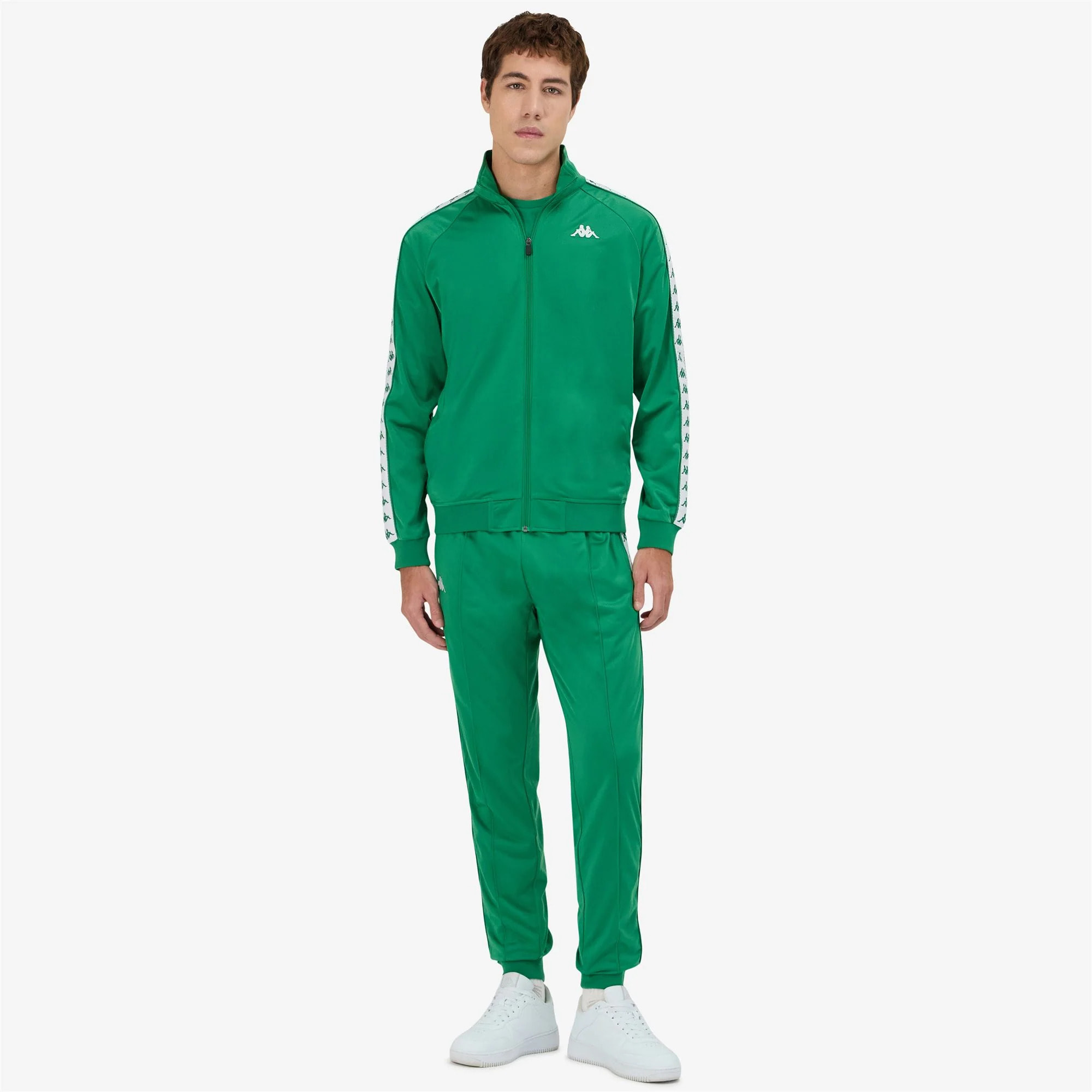 Kappa - Pantaloni Uomo Verde - 222 Banda Rastoria Slim