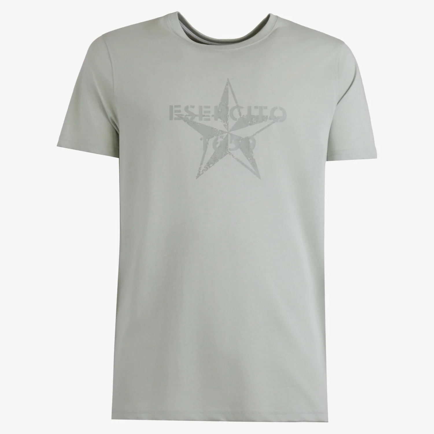 T-shirt Esercito verde in cotone uomo