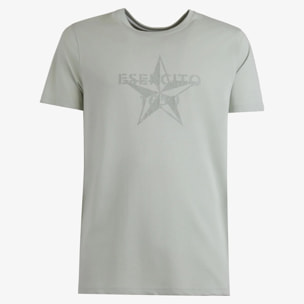 T-shirt Esercito verde in cotone uomo
