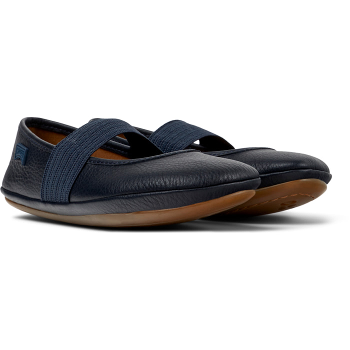Bailarinas - CAMPER Right - Azul - Cuero liso