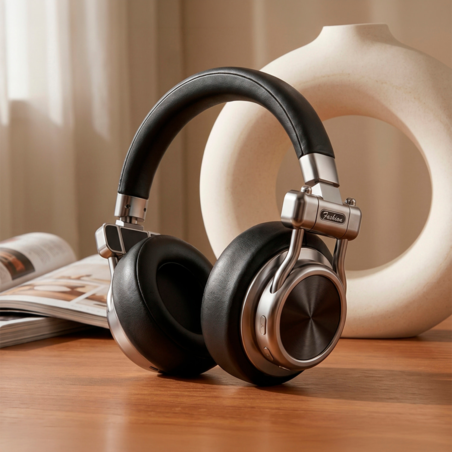 Cascos Bluetooth CR-10ANC, cancelación activa de ruido, batería de larga duración y conexión inalámbrica estable para música y llamadas.