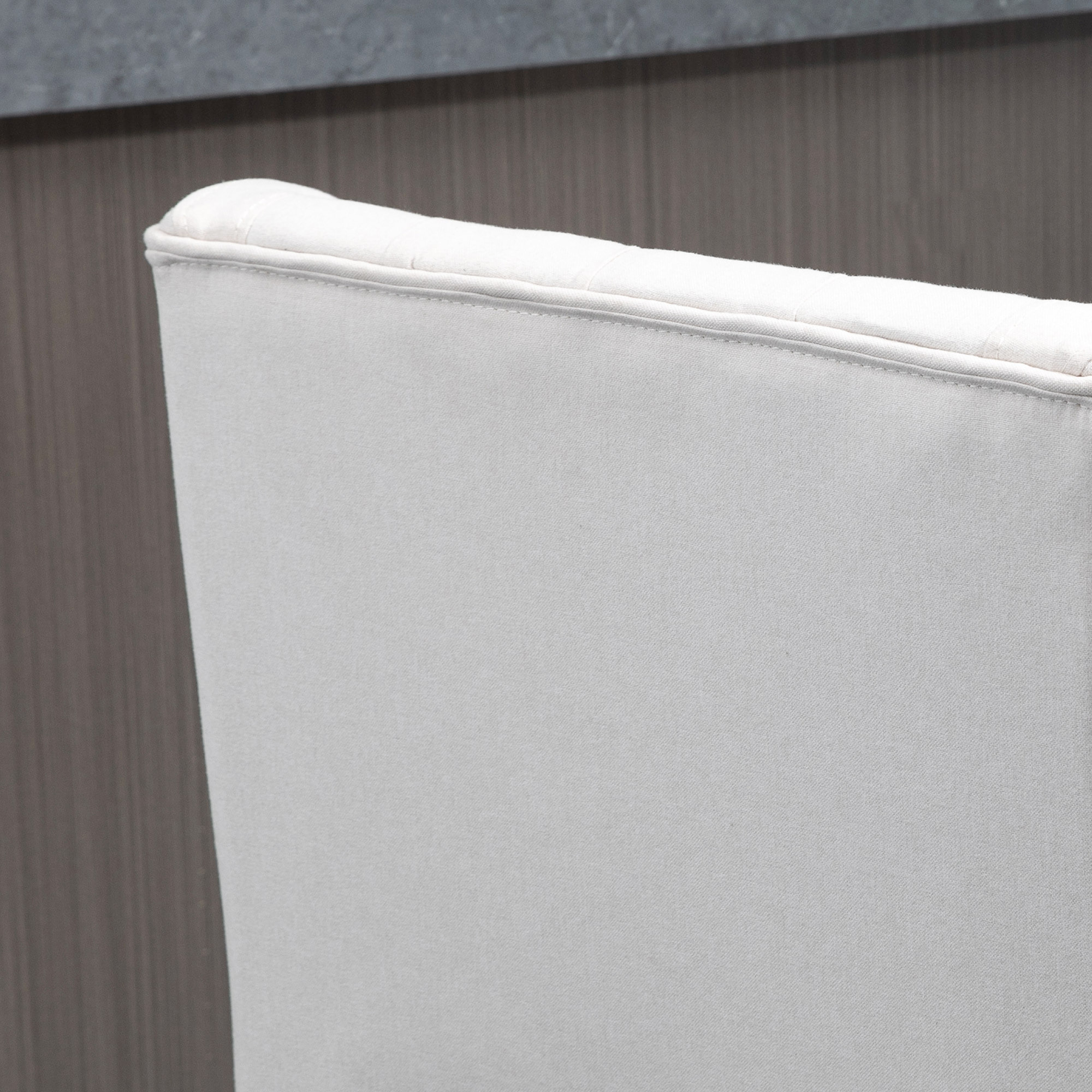 Juego de 2 Taburetes de Bar con Respaldo, Giratorios 180°, Taburetes Altos de Cocina con Reposapiés, Patas de Madera, para Salón, Comedor, Beige