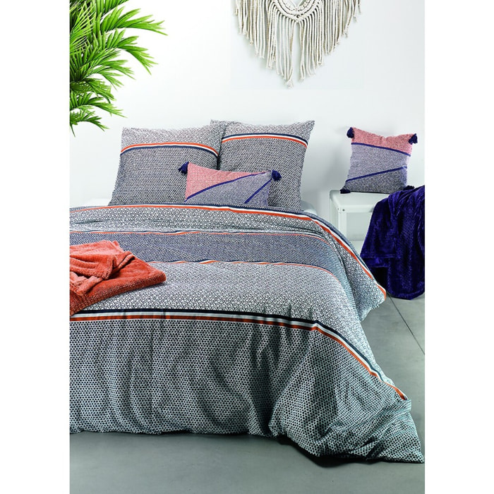 Parure Housse De Couette 3pcs 100% Coton 57fils Tilak