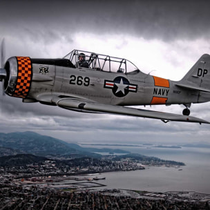 Affiche navy in the sky Affiche sous cadre noir