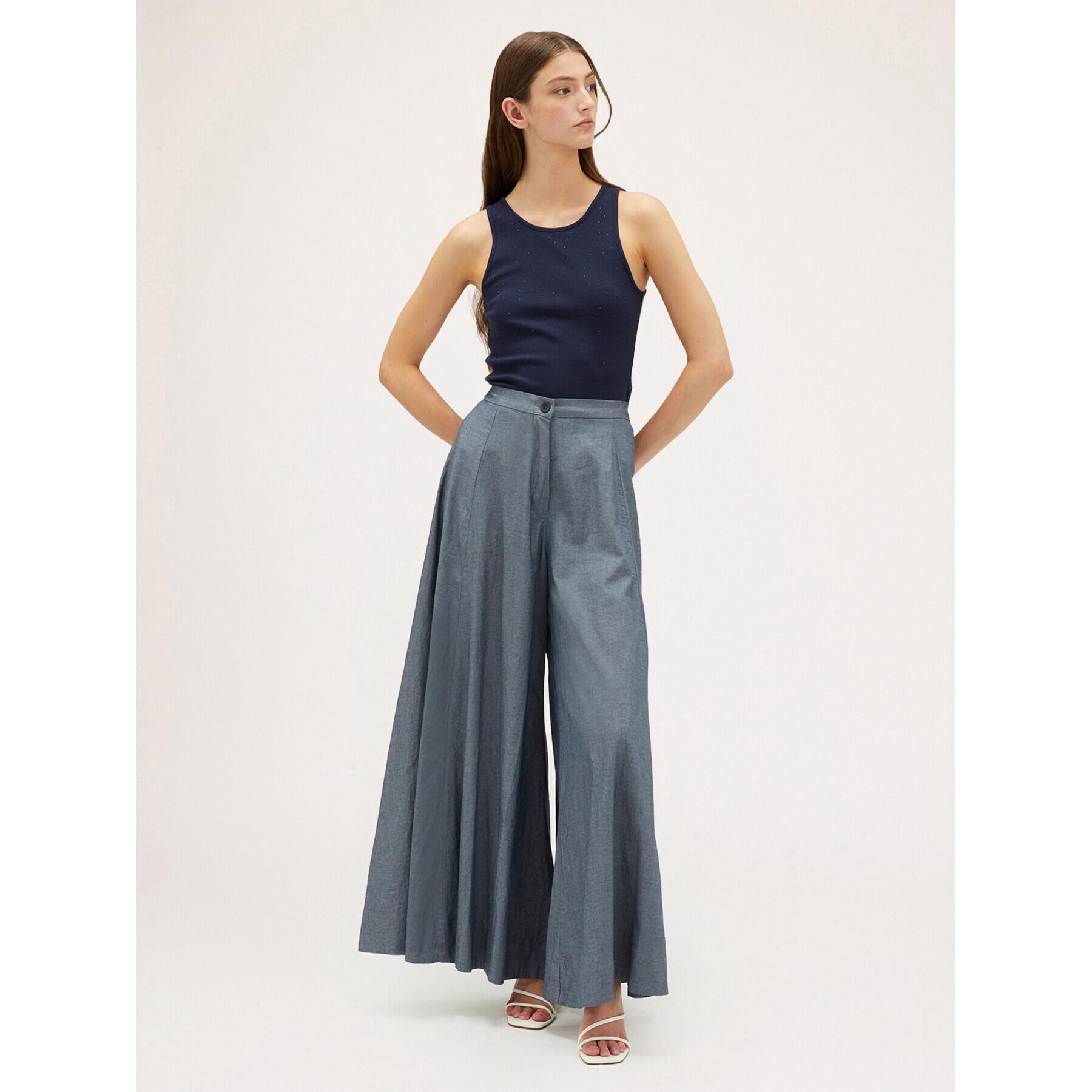 Motivi - Pantaloni extra wide - Blu