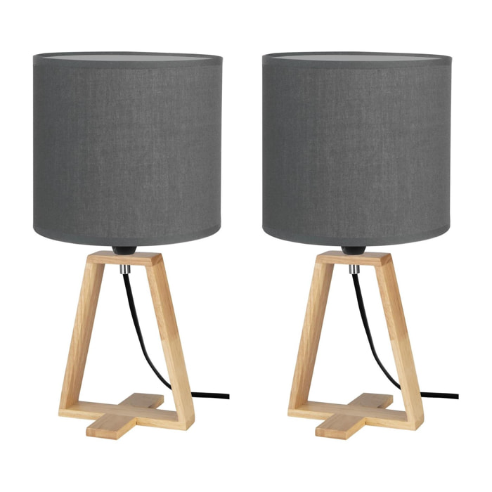 Forlight Crobat (2 unidades) Luz Led de Lectura de 3,8W en Color Negro. Aplique de Pared para Mesita de Noche