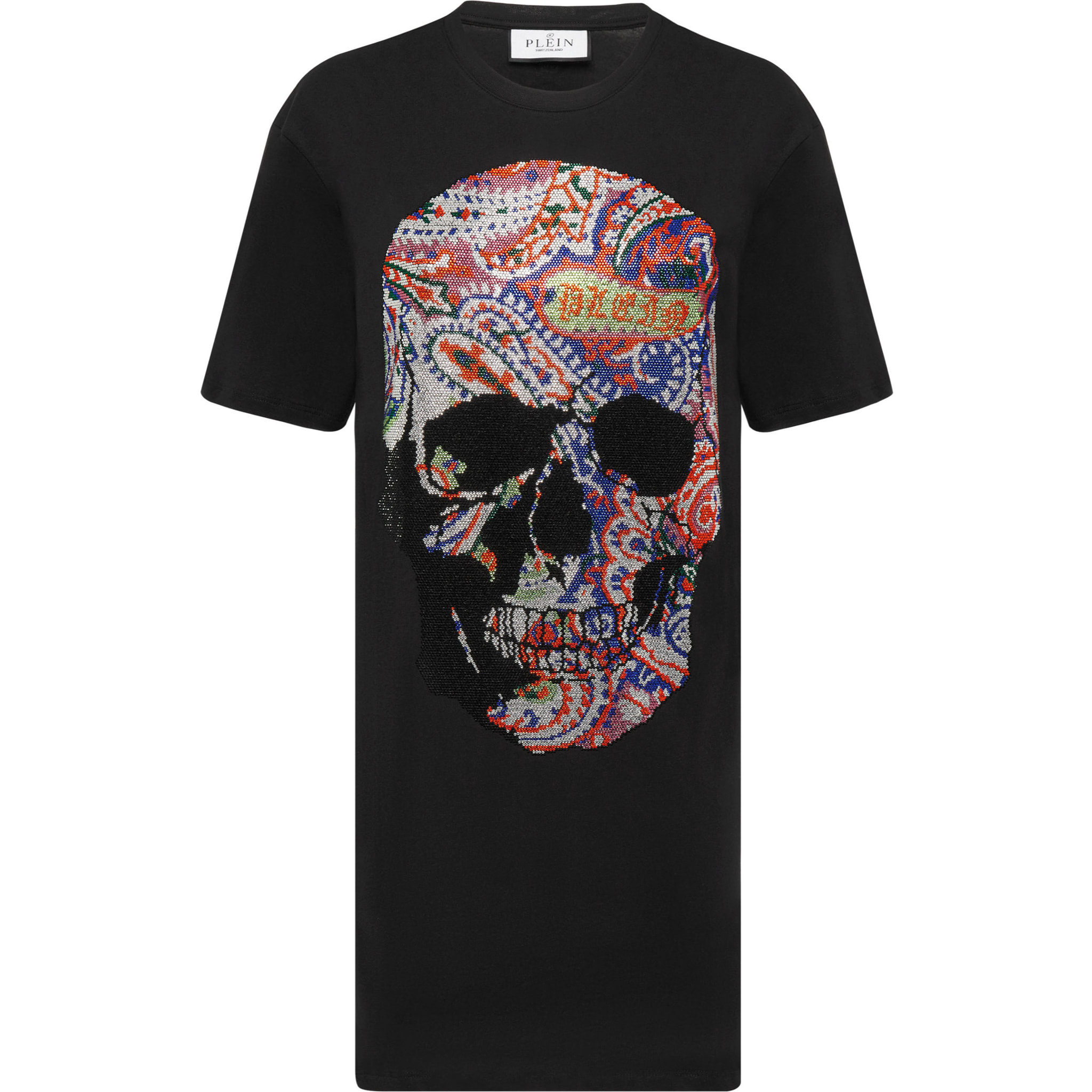 PHILIPP PLEIN Abito a t-shirt corto SKULL