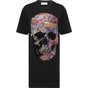 PHILIPP PLEIN Abito a t-shirt corto SKULL