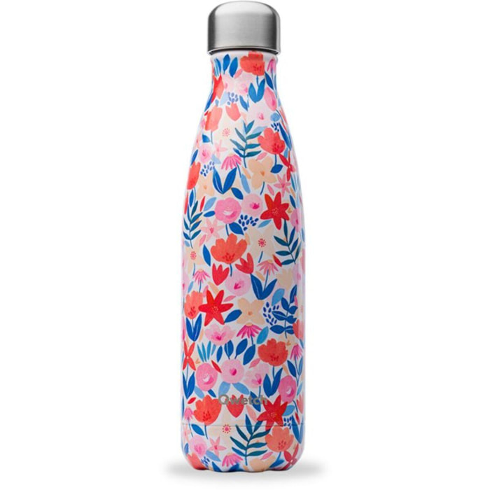 Bouteille isotherme QWETCH isotherme inox Flora Rouge 500ml