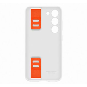 Coque SAMSUNG S23 Silicone avec laniere Blanc