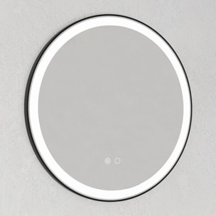 Miroir de salle de bain LED Per Tactil, 80 cm