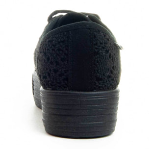 Sneakers de plataforma - Negro - Altura: 3 cm