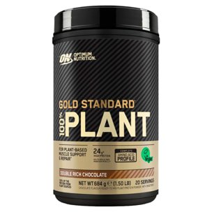 Gold Standard 100% Plant Proteine Vegane in Polvere Gusto Doppio Cioccolato - Barattolo da 684g