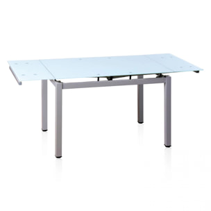 Mesa de cocina extensible Chef Gris - Blanco