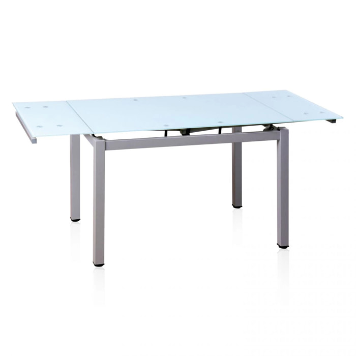 Mesa de cocina extensible Chef Gris - Blanco